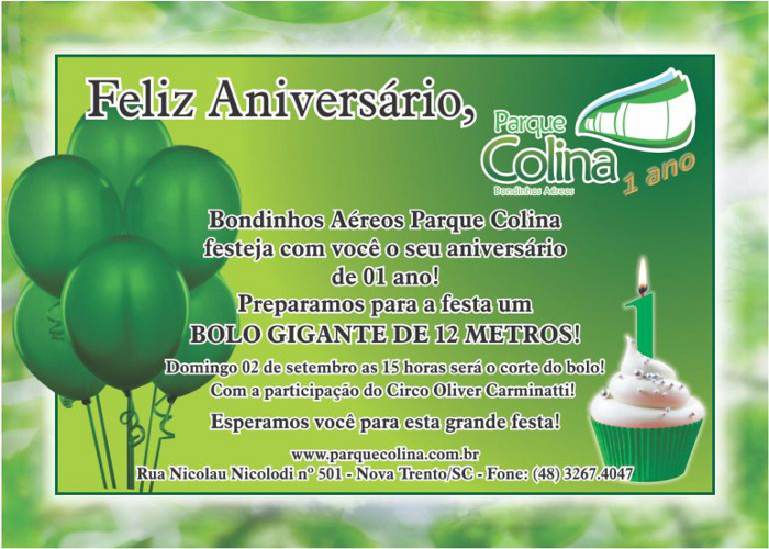 Convite Parque Colina